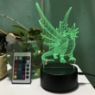 Ảnh của Đèn ngủ, Đèn trang trí Led 3D, Đèn ngủ 16 màu mini có điều khiển