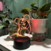 รูปภาพของ Đèn ngủ, đèn trang trí Led 3D, Đèn ngủ 7 màu mini