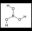 รูปภาพของ Axit boric, Boric acid, H3BO3, Boracic acid, Trihydroxidoboron, Borofax
