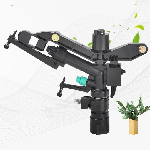 Ảnh của Đầu bec tưới cánh đập xoay 360° MS-9816, Súng phun nước tưới cây 1" ren 32, Sprinkler Big Gun