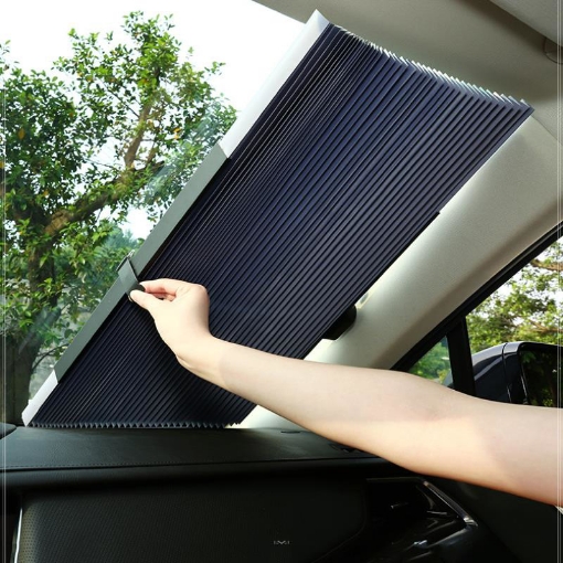 Picture of Rèm chắn nắng kính lái ô tô REM- 155x70, Rèm che taplo xe hơi, Tấm che kính chắn gió