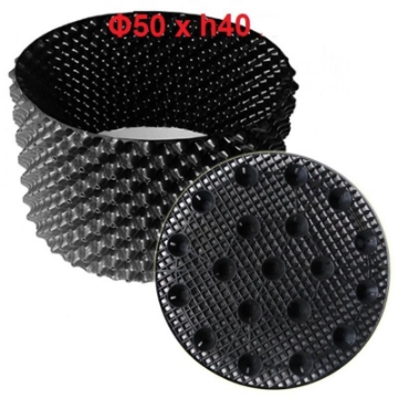 Ảnh của Chậu trồng cây dùng bầu CLV Φ50*h40 cm kèm đế chậu, Bầu ươm cây cảnh rau hoa có lỗ thoát