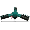 Ảnh của Đầu tưới 3 cánh xoay 360° T3C-R21, Vòi tưới 3 cánh 360 độ Ren ngoài 21, Tưới phun mưa làm mát