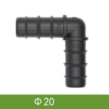 Ảnh của Góc 90° cho ống Φ20 mm GOC20, Cút góc ống PE, LDPE, HDPE, PVC D20, Cua góc 90 độ