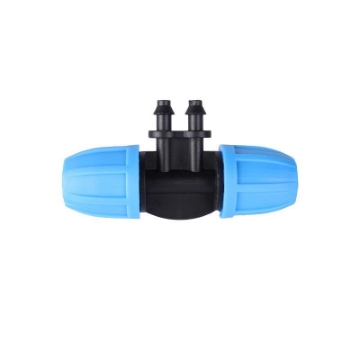 Ảnh của Tê chia cho ống Φ811 912 mm ra 2 đầu 4/7 TE812.2.47 Có đai siết, T chia 4 cho ống PE, LDPE, HDPE, PVC 8/11 9/12 ra 4/7