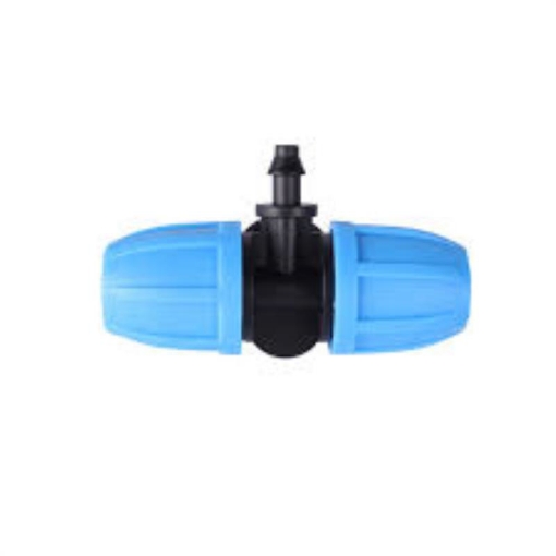 Ảnh của Tê chia cho ống Φ811 912 mm ra 4/7 TE812.47 Có đai siết, T chia 3 cho ống PE, LDPE, HDPE, PVC 8/11 9/12 ra 4/7