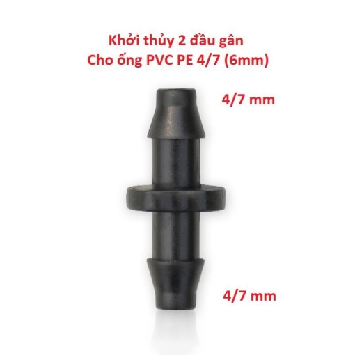 Picture of Khởi thủy 2 đầu gân 4/7 6 mm TKG2.47, Nối thẳng cho ống PE, LDPE, HDPE, PVC Φ4/7
