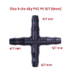图片 Chia 4 đầu gân 4/7 6 mm THAP47, Thập Cộng chia 4 cho ống PE, LDPE, HDPE, PVC Φ4/7