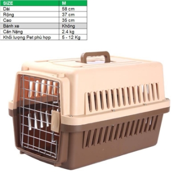 Ảnh của Lồng vận chuyển Pet (Size M) LHK-M, Lồng hàng không cho Chó,  Mèo, Thú cưng 5-12 kg