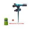 รูปภาพของ Đầu tưới 3 cánh xoay 360° T3C-CC.221 Kèm nối nhanh 16, Vòi tưới phun mưa 360 độ Có chân cắm