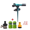 Picture of Đầu tưới 3 cánh xoay 360° T3C-CC.524 Kèm bộ nối nhanh 16, Vòi tưới phun mưa 360 độ Có chân cắm