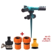 Ảnh của Đầu tưới 3 cánh xoay 360° T3C-CC.525 Kèm bộ nối nhanh 20, Vòi tưới phun mưa 360 độ Có chân cắm