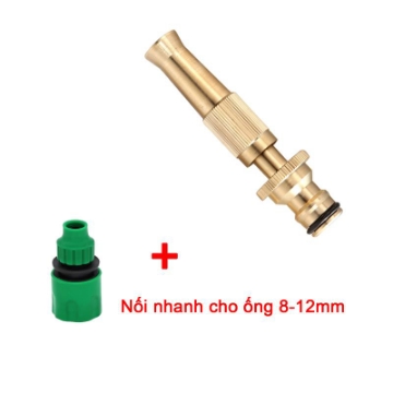 Ảnh của Vòi xịt nước tưới cây, rửa xe VOI-6.231,  Vòi đồng VOI-6  + Đầu nối nhanh 8-12 mm