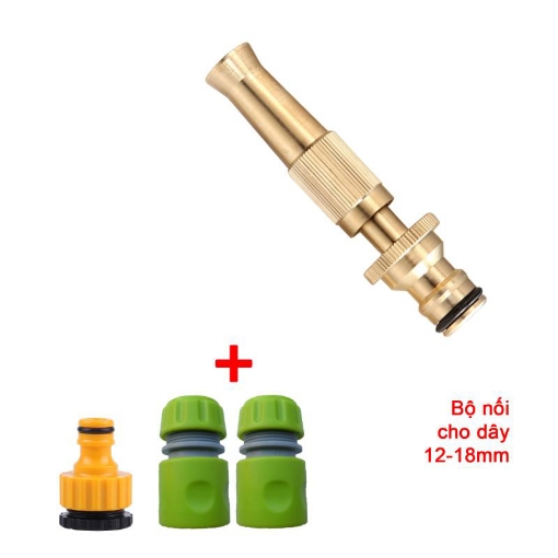 รูปภาพของ Bộ phụ kiện tưới cây, Rửa xe 4 món VPN-4003, Bộ tưới cây đầu đồng VOI-6 Nối nhanh 12-18 mm