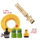 รูปภาพของ Bộ Vòi tưới cây, Rửa xe VOI-6.639, Vòi tưới Đồng Nối nhanh 5 món + Dây 12/16 mm