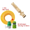 รูปภาพของ Bộ Vòi tưới cây, Rửa xe VOI-6.639, Vòi tưới Đồng Nối nhanh 5 món + Dây 12/16 mm
