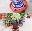 Ảnh của Giá để chậu hoa bằng nhựa TDN-37 cm, Kệ để chậu cây cảnh 4 bánh, Đế chậu cây có bánh xe lăn