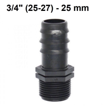 Ảnh của Khởi thủy TKR-3425 Ren 27 ra ống Φ25 mm, Khởi thủy cho dây PVC PE HDPE LDPE