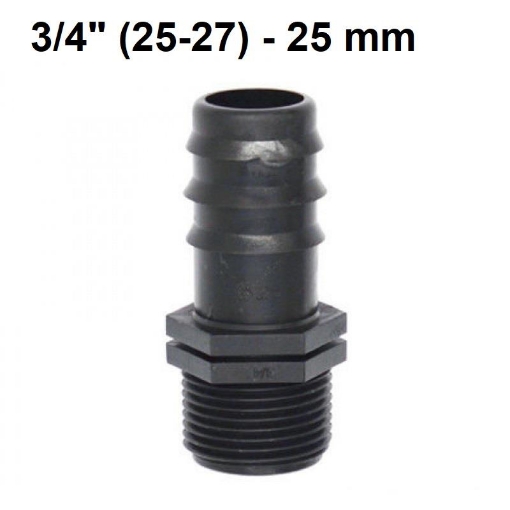 รูปภาพของ Khởi thủy TKR-3425 Ren 27 ra ống Φ25 mm, Khởi thủy cho dây PVC PE HDPE LDPE