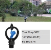 รูปภาพของ Đầu tưới xoay phun mưa ren 21 TM-313A, Béc tưới xòe 360°, Béc bọ tưới tự động