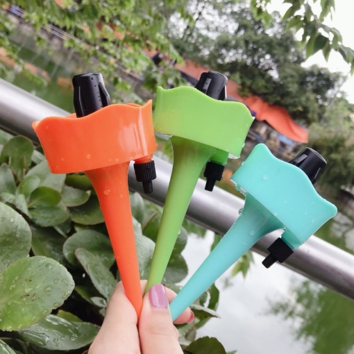 Ảnh của Que cắm tưới lắp chai nhựa pet C-08, Đầu tưới nắp chai pet, Nhỏ giọt điều chỉnh lưu lượng