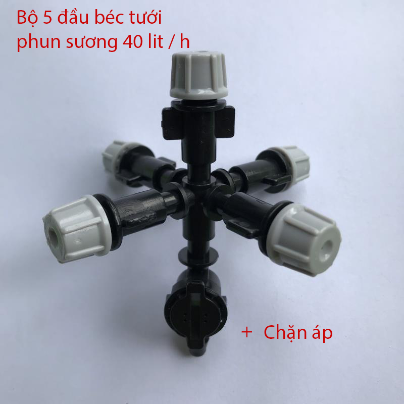 Bộ 5 đầu phun sương chặn áp [+10.000đ]