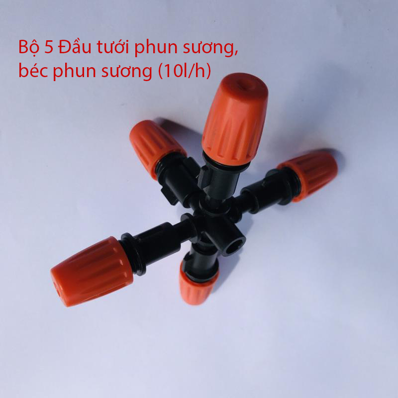 Bộ 5 đầu phun sương trơn 6mm [+8.500đ]