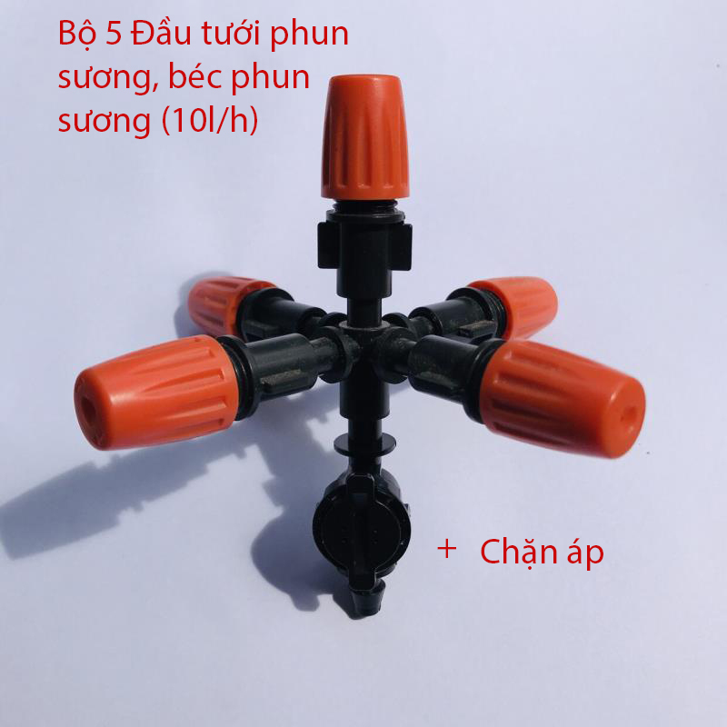 Bộ 5 đầu phun sương chặn áp [+11.200đ]