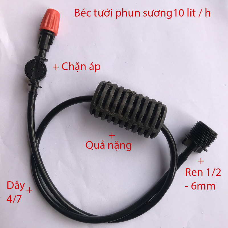 Tưới treo 1 Đầu tưới phun sương 10L/h, ren 21 [+7.600đ]