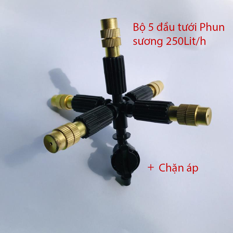 Bộ 5 đầu phun sương chặn áp [+24.000đ]