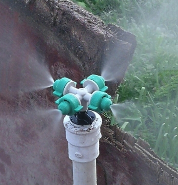 Ảnh của Béc tưới phun sương 4 đầu MT-3088C 32lit / h, Đầu phun sương Kèm phụ kiện, Tưới cây làm mát