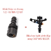 Gambar Đầu bec tưới cánh đập xoay 360° MS-5022A, Sprinkler Gun Kèm chân đế