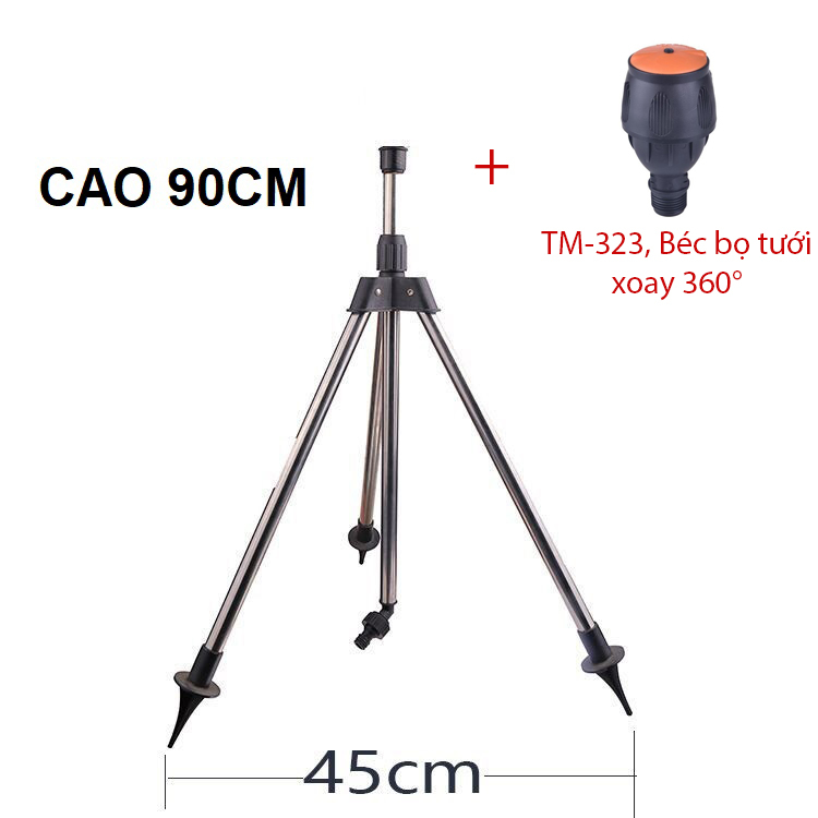 Béc bọ tưới xoay 360° Kèm chân đế Tripod 3 chân [+100,000đ]