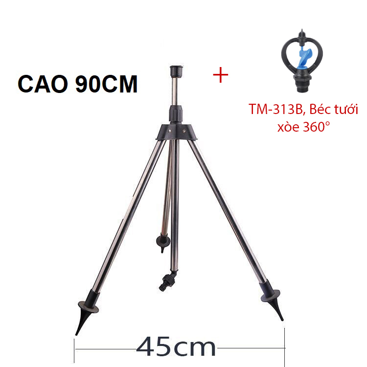 Béc tưới xòe 360° Kèm chân đế Tripod 3 chân [+100.000đ]