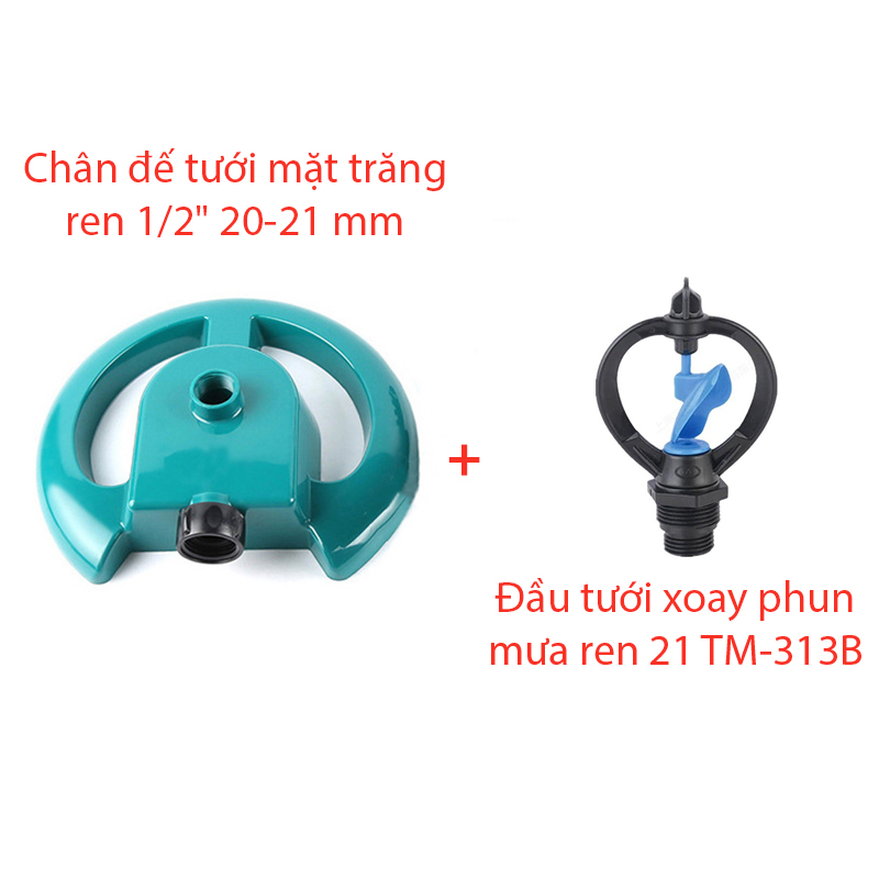 Béc tưới xòe 360° Kèm chân đế mặt trăng [+25.000đ]