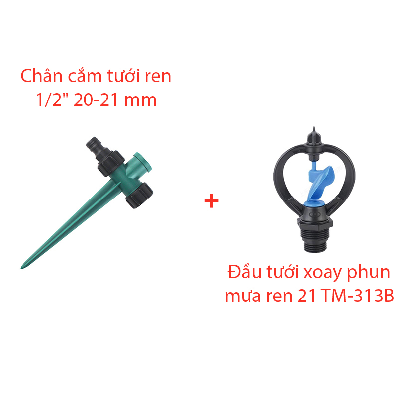 Béc tưới xòe 360° Kèm chân cắm [+16.000đ]