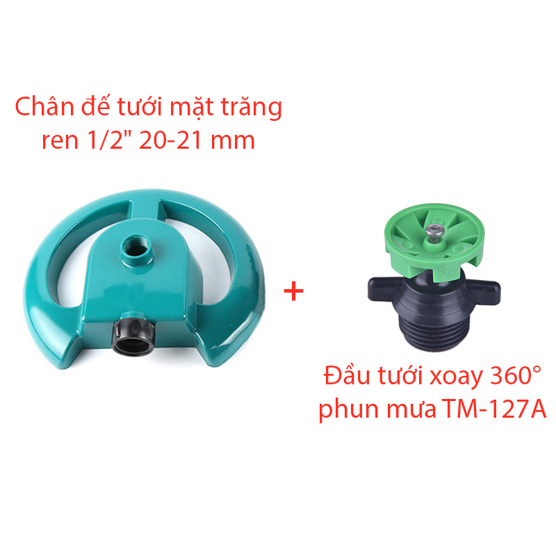Béc tưới xòe 360° Kèm chân đế mặt trăng [+25.000đ]