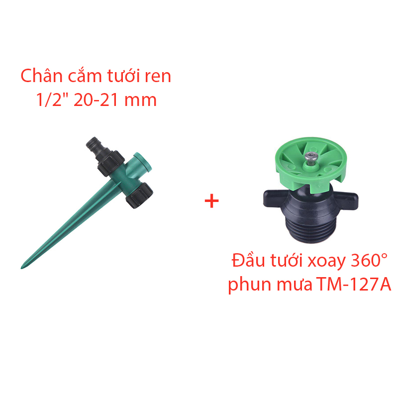 Béc tưới xòe 360° Kèm chân cắm [+16.000đ]
