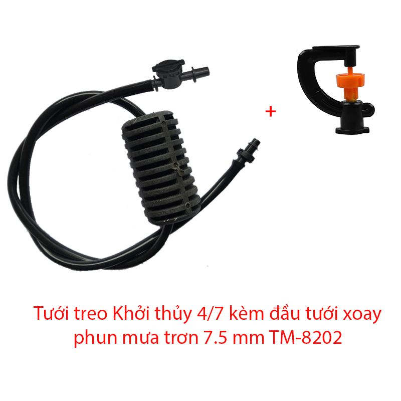 Béc tưới xòe 360° Kèm Tưới treo Khởi thủy 4/7 [+6.700đ]