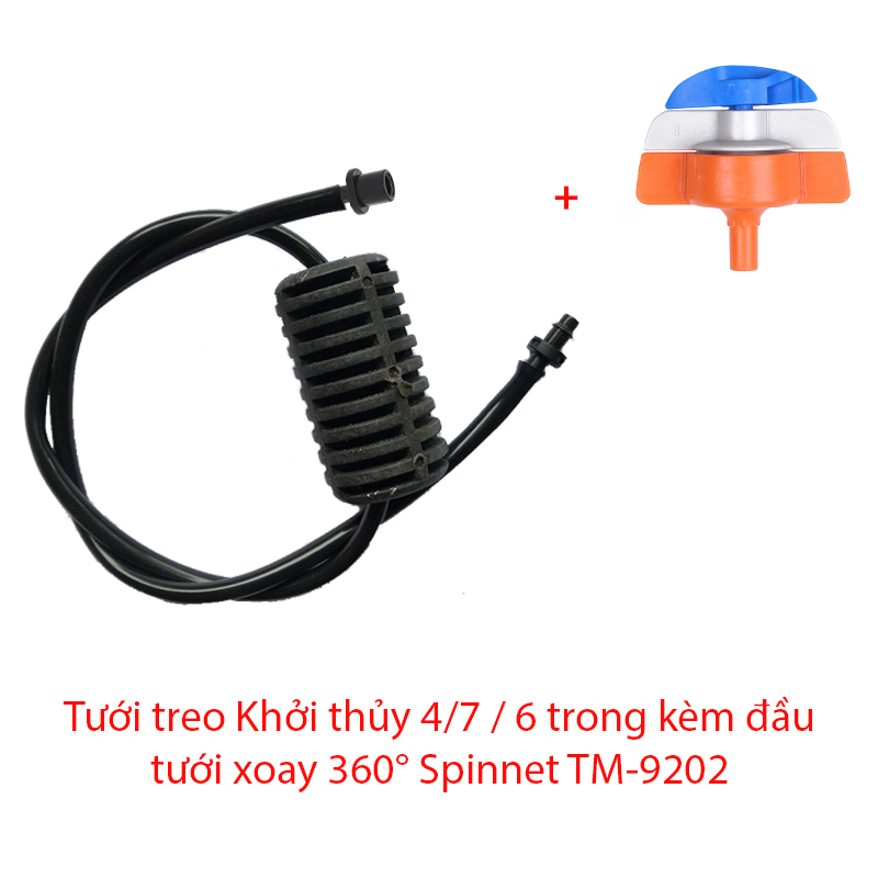 Béc tưới xòe 360° Kèm Tưới treo Khởi thủy 4/7 / 6 trong [+4.300đ]