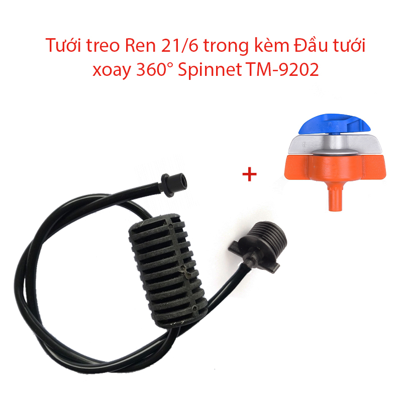 Béc tưới xòe 360° Kèm Tưới treo Ren 21  / 6 trong [+5.500đ]