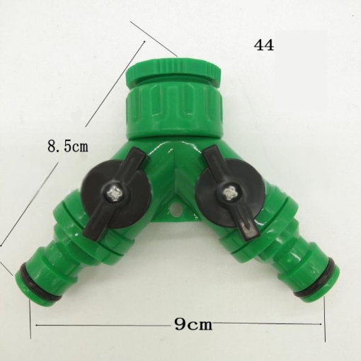 Ảnh của Đầu nối nhanh chia 2 NN2.C1, Y chia 2 có van khóa , Khớp nối nhanh chia 2 1/2" 3/4"