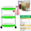 รูปภาพของ Bộ kit Khay trồng rau mầm thủy canh 3 lớp 3KM, Gồm Khay, Giá đỡ, Bình xịt, Hạt giống