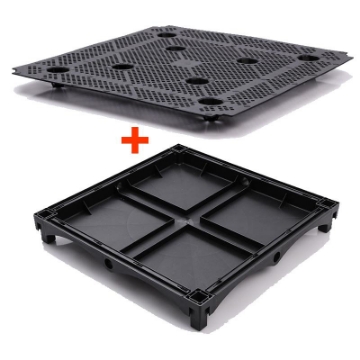 Ảnh của Đáy và Tấm lót chậu lắp ghép CLG-40, Đáy Chậu ghép cỡ 40x40 cm