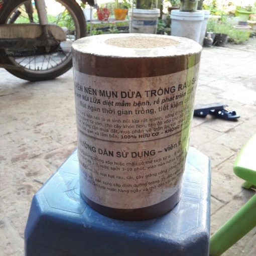 图片 Viên nén mụn dừa trồng rau sạch TP.V24, Bánh xơ dừa trồng cây, Xơ dừa ép bánh