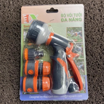 Ảnh của Bộ tưới cây, Rửa xe 4 món VPN-4007, Bộ vòi tưới cây cao cấp kèm Phụ kiện 12-18 mm