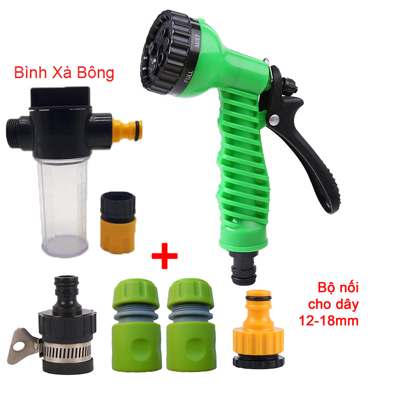 Bộ 6 món 12/18, Bình xà bông (Vòi 7T1) [+62,000đ]