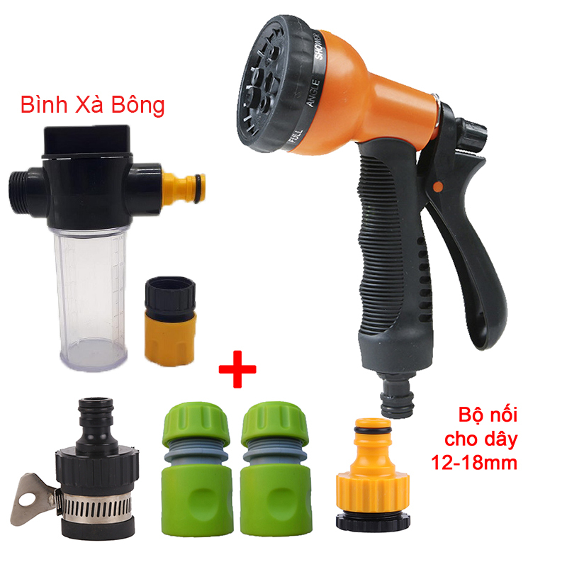 Bộ 6 món 12/18, Bình xà bông (Vòi 8T1) [+62,000đ]