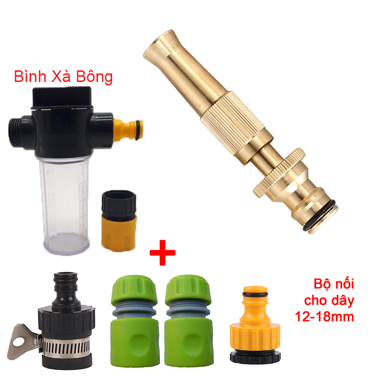 Bộ 6 món 12/18, Bình xà bông (Vòi VOI-6) [+62.000đ]