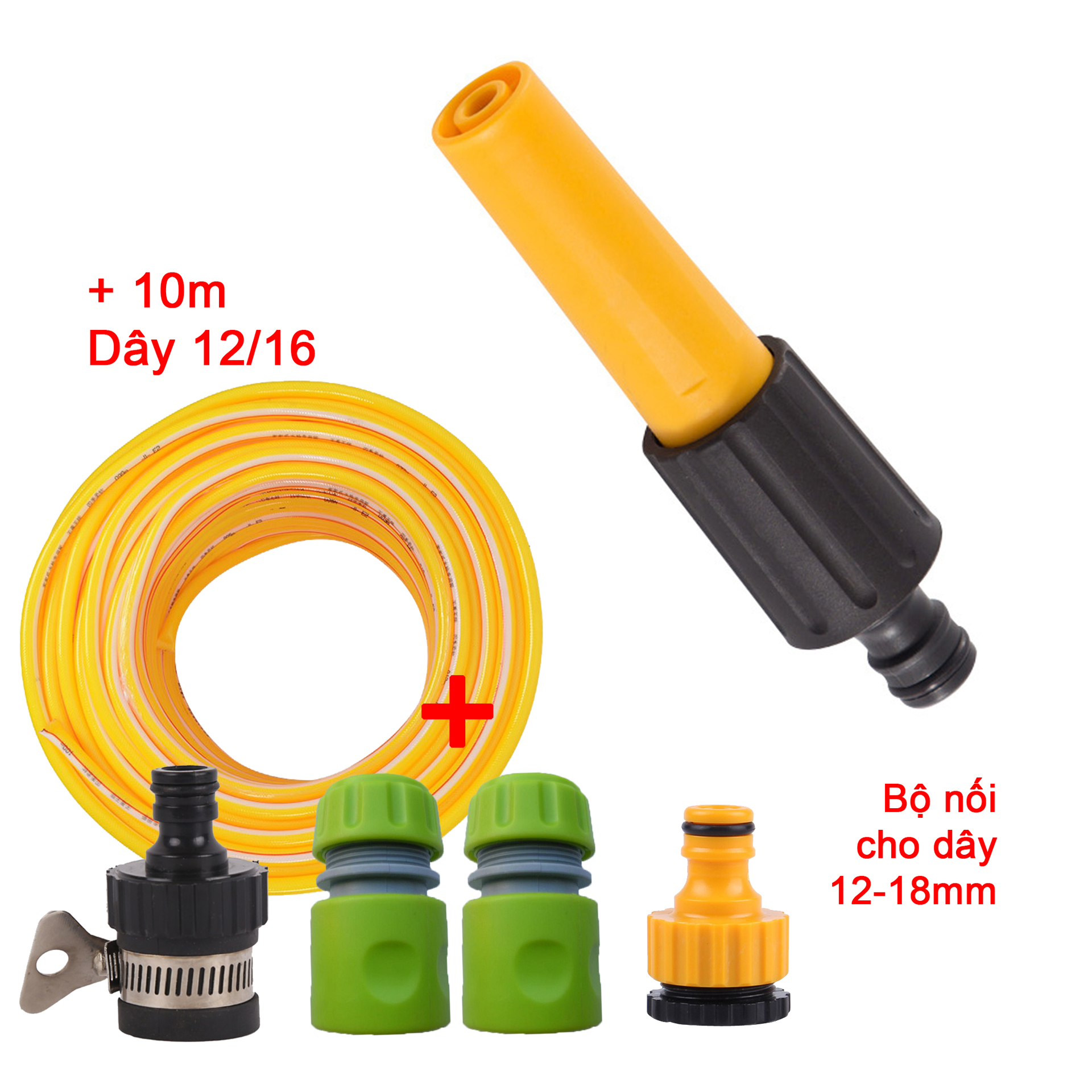 Bộ 5 món 12/18 (Vòi N-16) + 10m dây 12/18 [+59.000đ ]